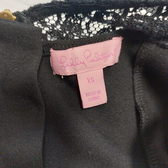 Lilly Pulitzer Remmy little black dress. Size XS - Picture 5 of 6